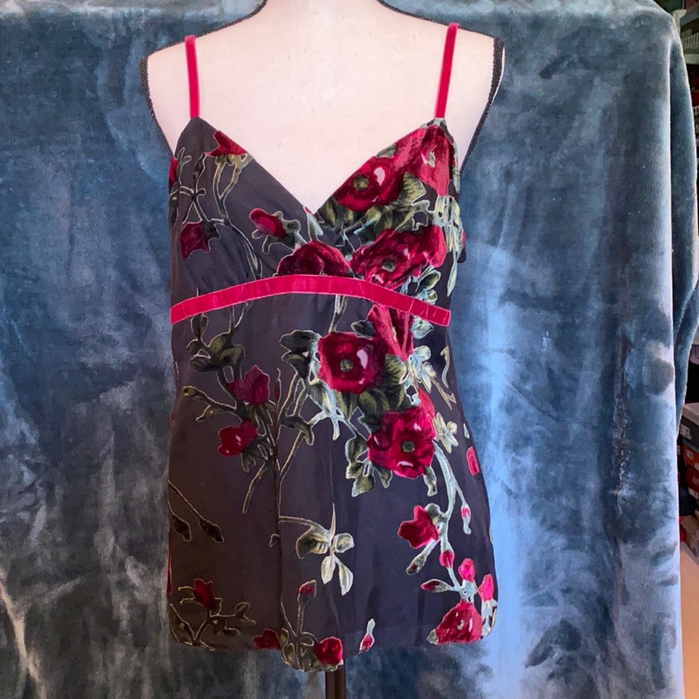 Camisole - with velvet/rayon overlay